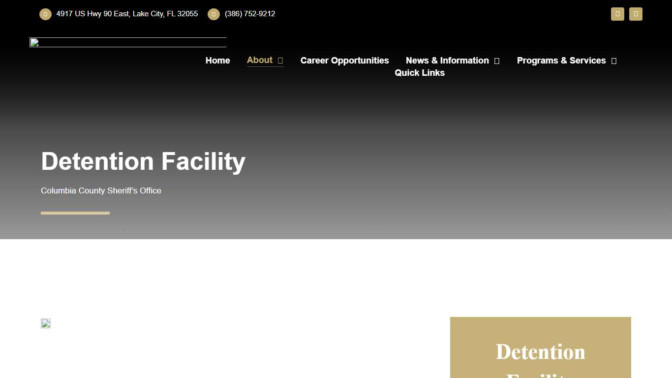 Columbia County Detention Facility - Columbia County, FL